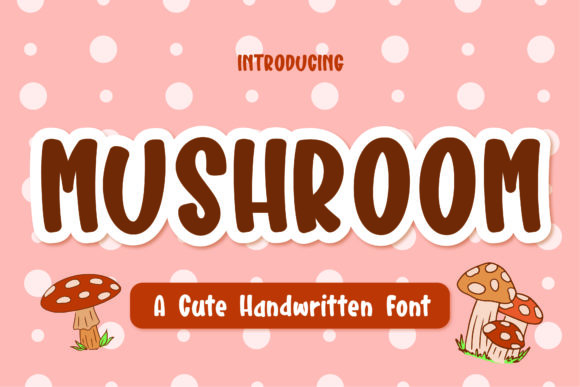 Mushroom Font Poster 1