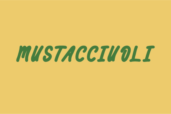 Mustacciuoli Font Poster 1