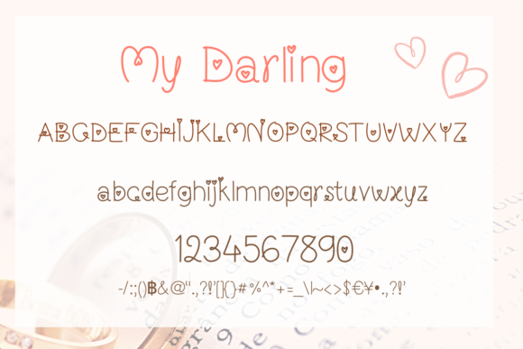 My Darling Font Poster 2