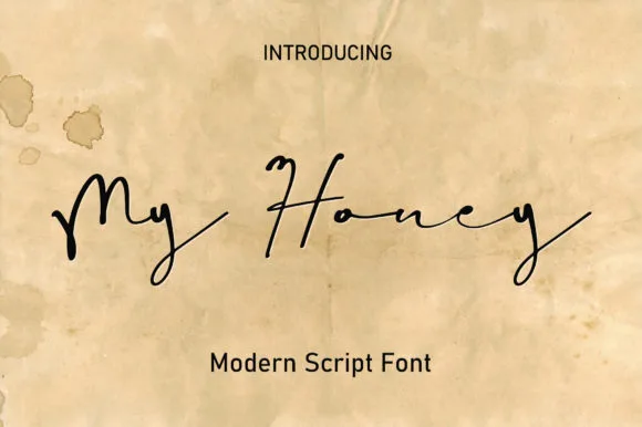 My Honey Font My Honey Font Poster 1