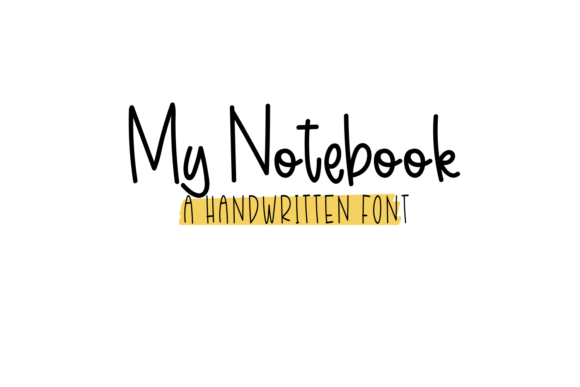 My Notebook Font Poster 1