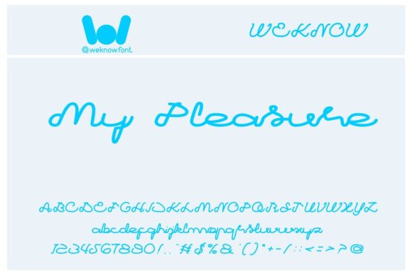 My Pleasure Font Poster 1