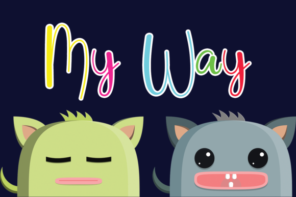 My Way Font Poster 1