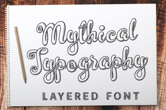 Mythical Typography Font