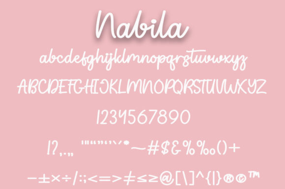 Nabila Font Poster 6