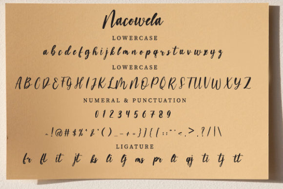 Nacowela Font Poster 8