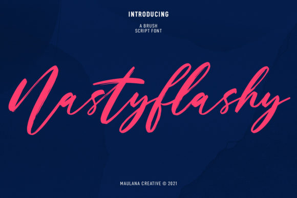 Nastyflashy Script Font Poster 1