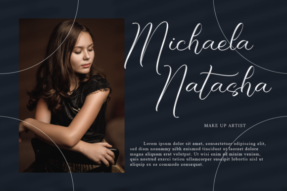 Natasha Georgia Font Poster 6