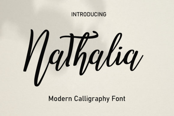 Nathalia Font Poster 1