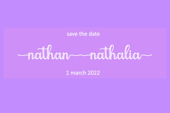 Nathalia Font Poster 4