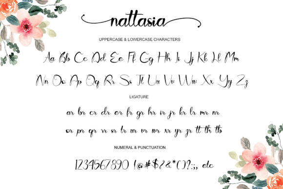 Nattasia Font Poster 7