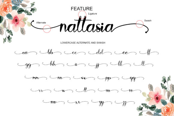 Nattasia Font Poster 8
