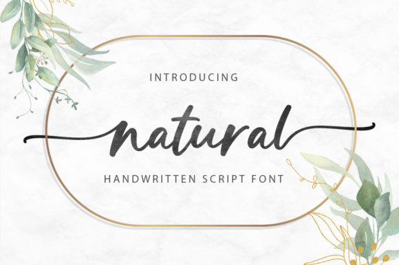 Natural Font Poster 1