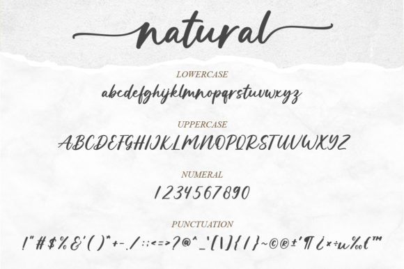 Natural Font Poster 8