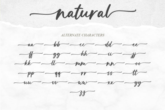 Natural Font Poster 9