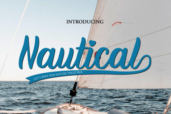 Nautical Font Poster 1