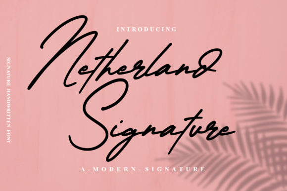 Netherland Signature Font Poster 1