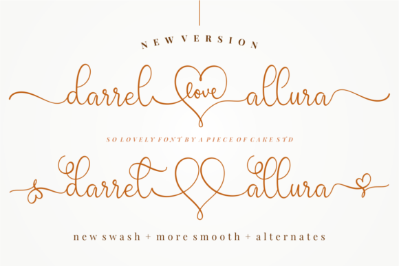 New Darrel Allura Font New Darrel Allura Font Poster 1