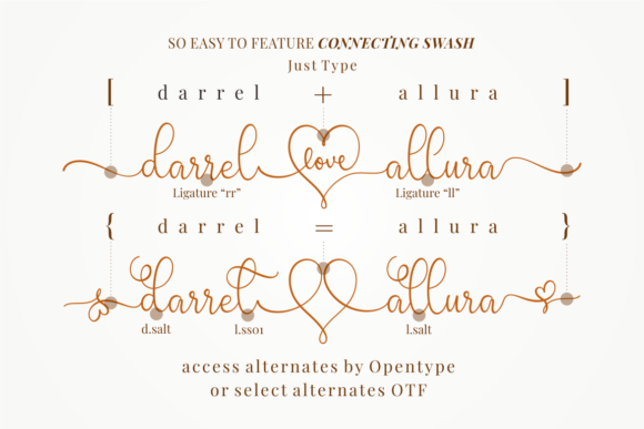 New Darrel Allura Font Poster 2