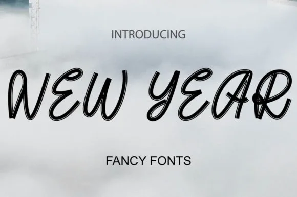New Year Font New Year Font Poster 1