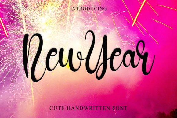 New Year Font Poster 1