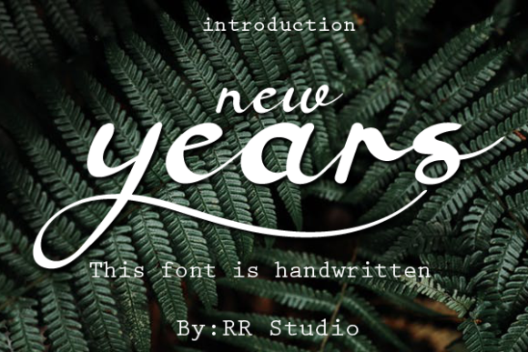 New Years Font Poster 1