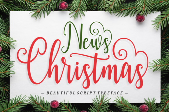News Christmas Font