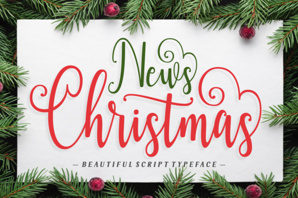 News Christmas Font News Christmas Font Poster 1