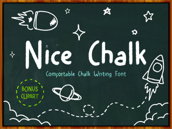 Nice Chalk Font Poster 1