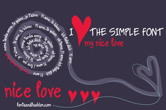 Nice Love Font