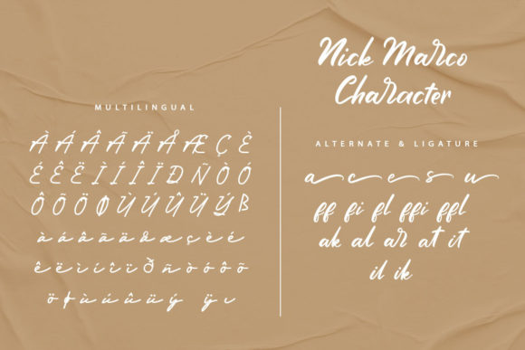Nick Marco Font Poster 9