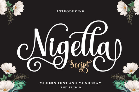 Nigella Script Font Poster 1