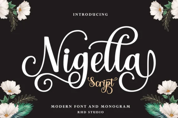 Nigella Script Font Nigella Script Font Poster 1
