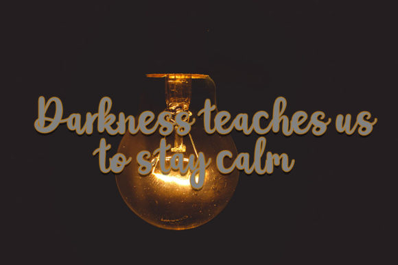 Night Mode Font Poster 2