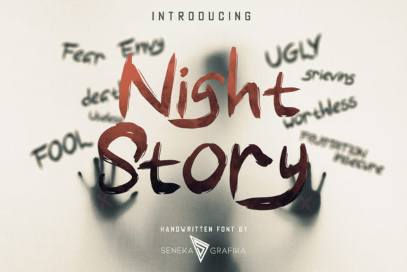 Night Story  Font Poster 1