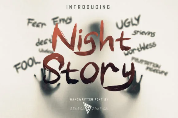 Night Story Font Night Story Font Poster 1