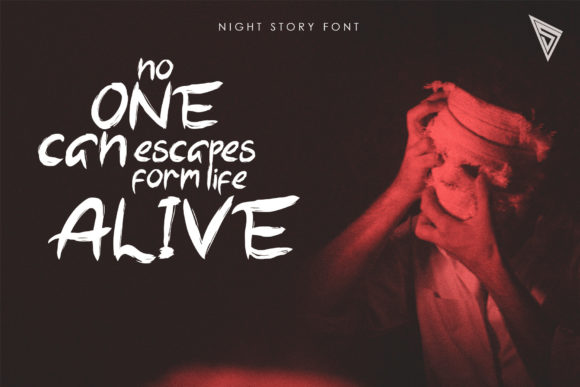 Night Story  Font Poster 2