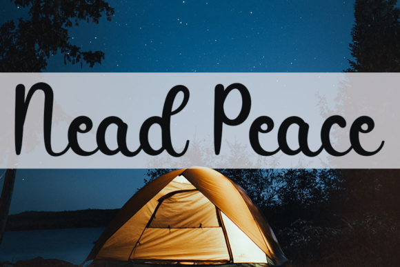 Night Vacation Font Poster 2