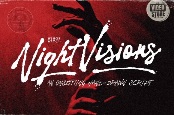 Night Visions Font Poster 1