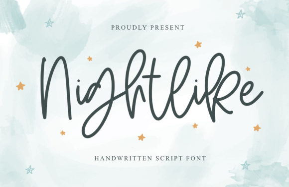 Nightlike Font Poster 1