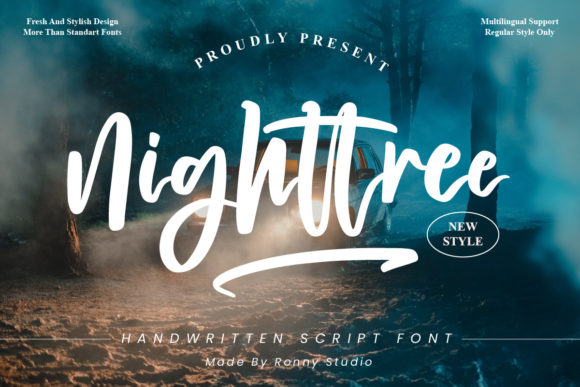 Nighttree Font Poster 1