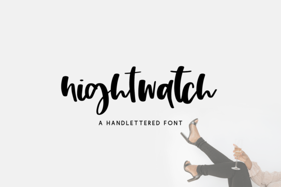 Nightwatch Script Font Poster 1
