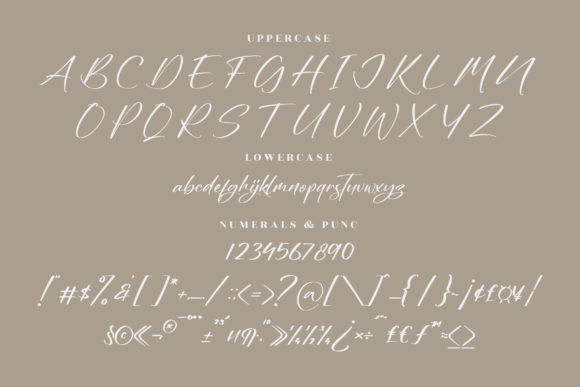 Nighty Bright Font Poster 13