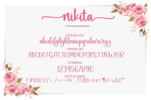 Nikita Font Poster 5