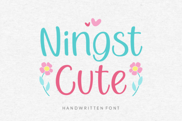Ningst Cute Font Poster 1