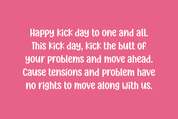 Ningst Kick Day Font Poster 2