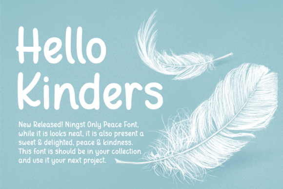 Ningst Only Peace Font Poster 2