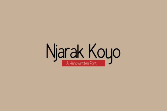 Njarak Koyo Font Poster 1