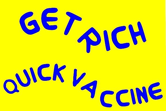 No Money, No Vaccine Font Poster 2