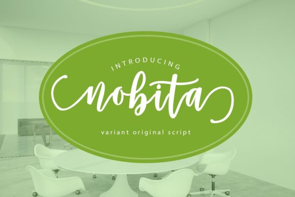 Nobita Script Font Poster 1